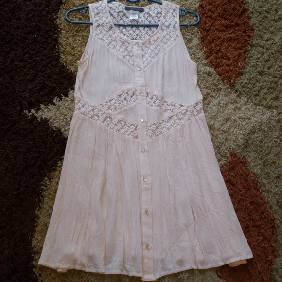 Pink Blush Button-Up A-Line Dress - Picture 3 of 8